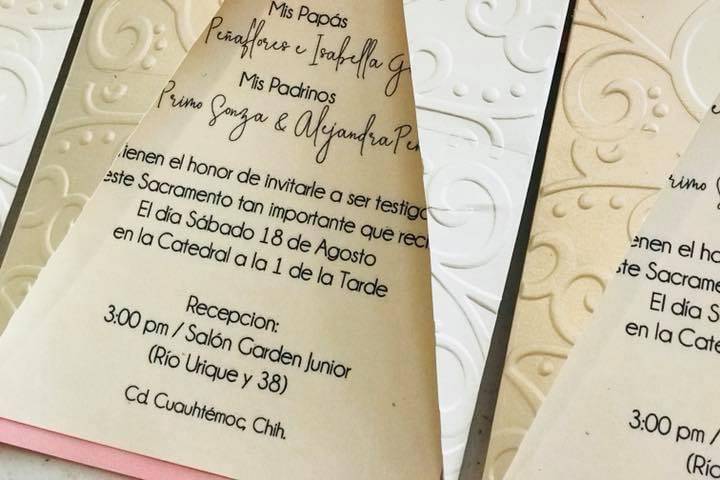 Pink and Green Invitaciones