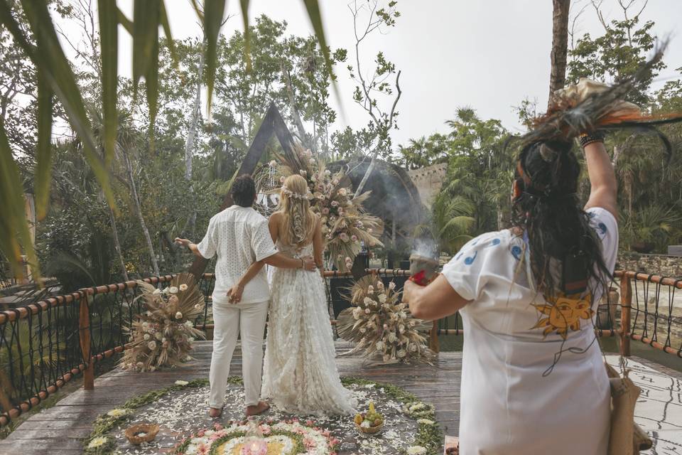 Ceremonia maya Tulum