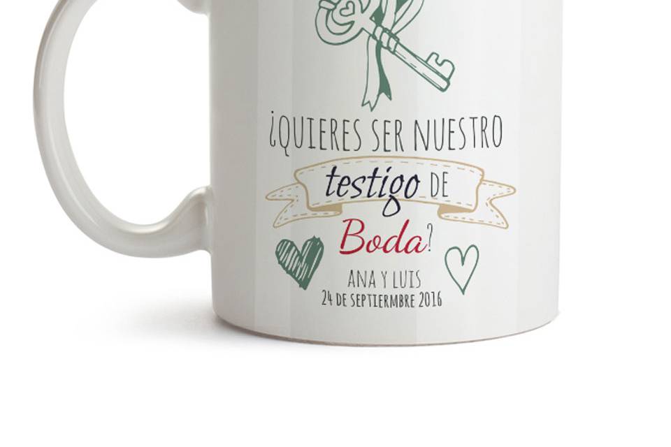 Taza para invitados