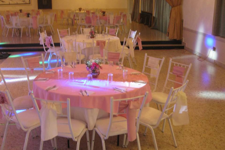 Salón en rosa