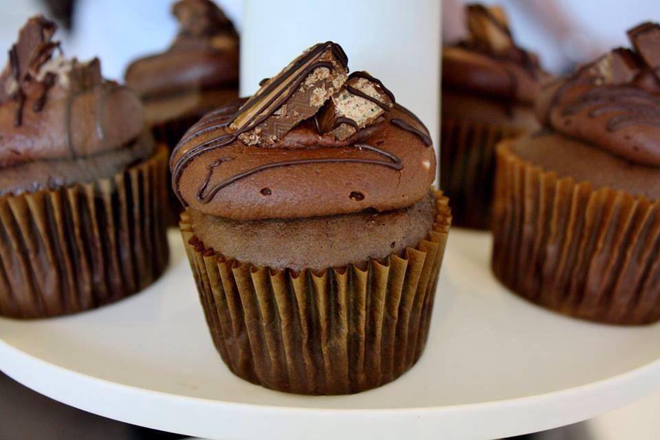 Cup cake de triple chocolate