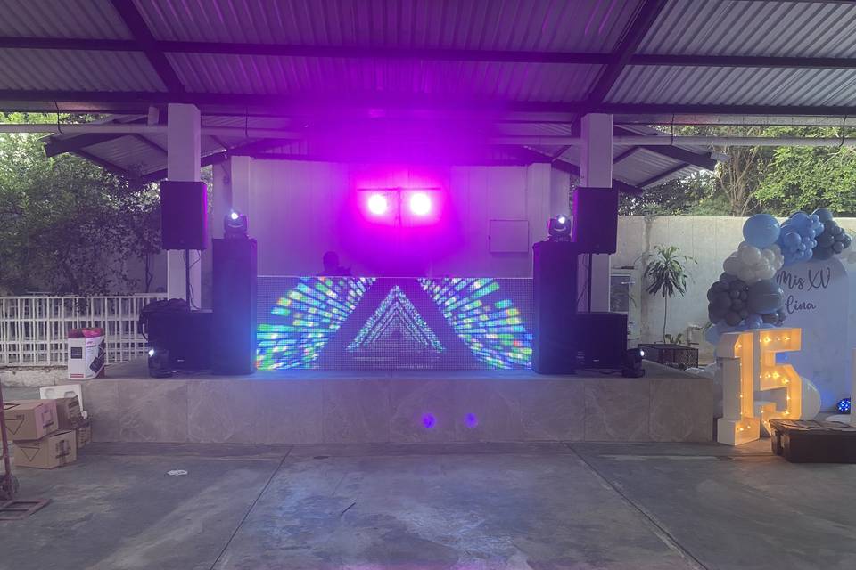 Dj booth pantalla led