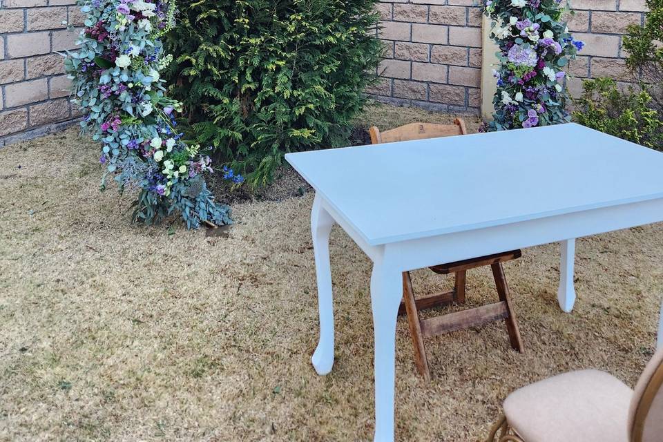 Arco principal para back de novios