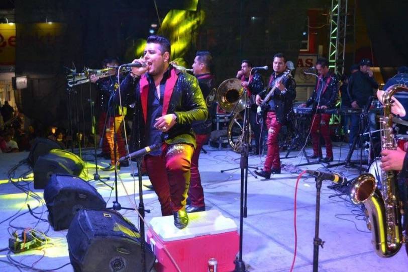 Disfrutando en el escenario