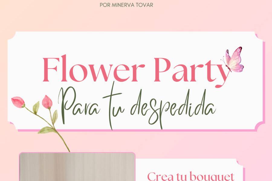 Flower party para despedida