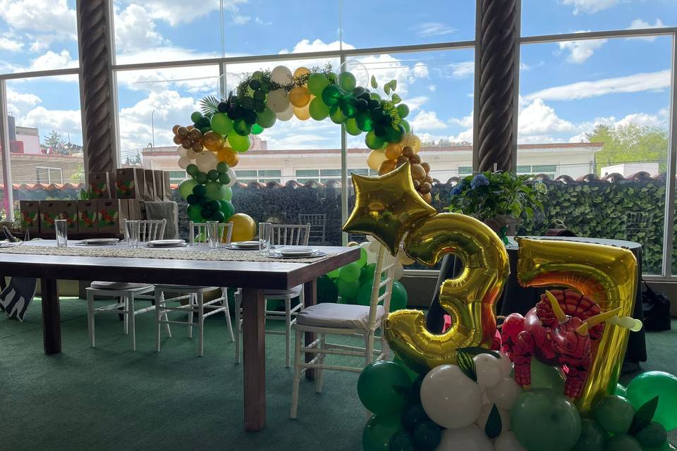 Decoración con globos