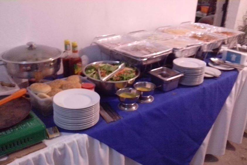 Buffet para el banquete