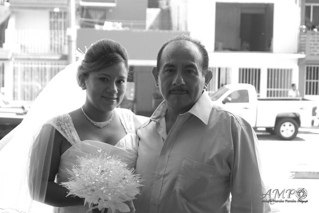Novia y padre de la novia