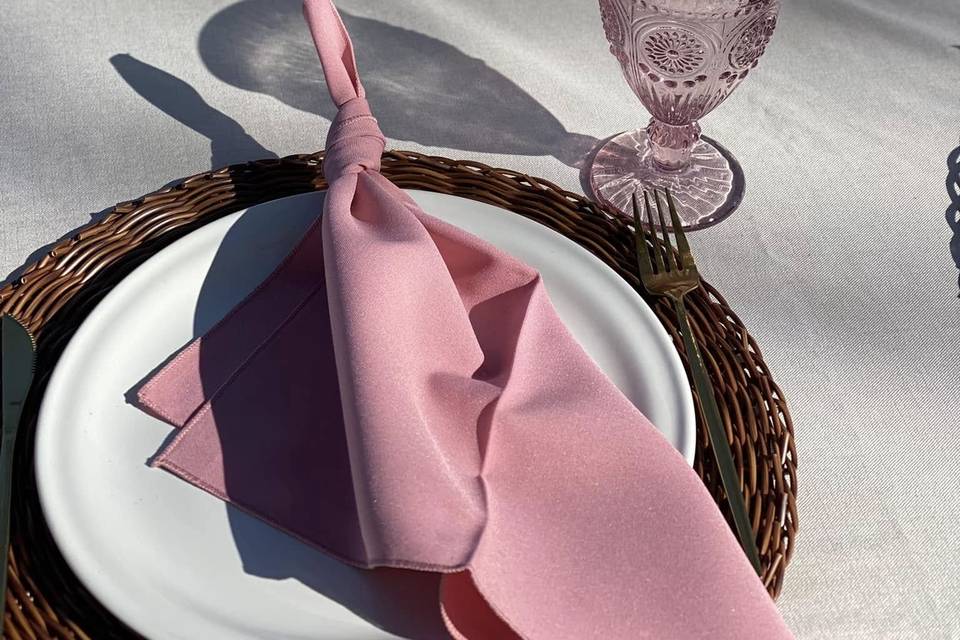 Servilletas rosas