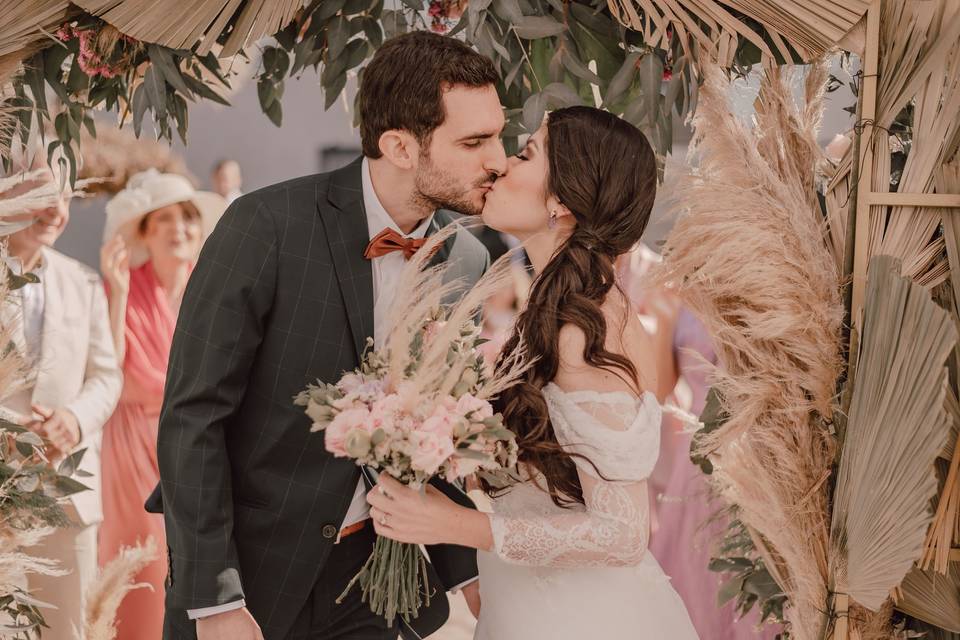 Fotografías de parejas en la fiesta de matrimonio