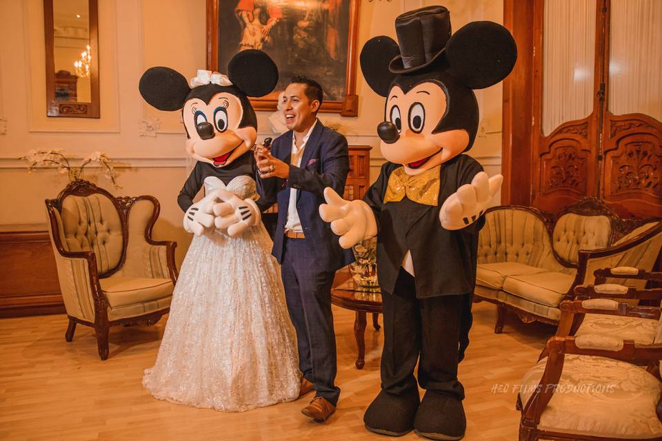 Mickey & Minnie para boda