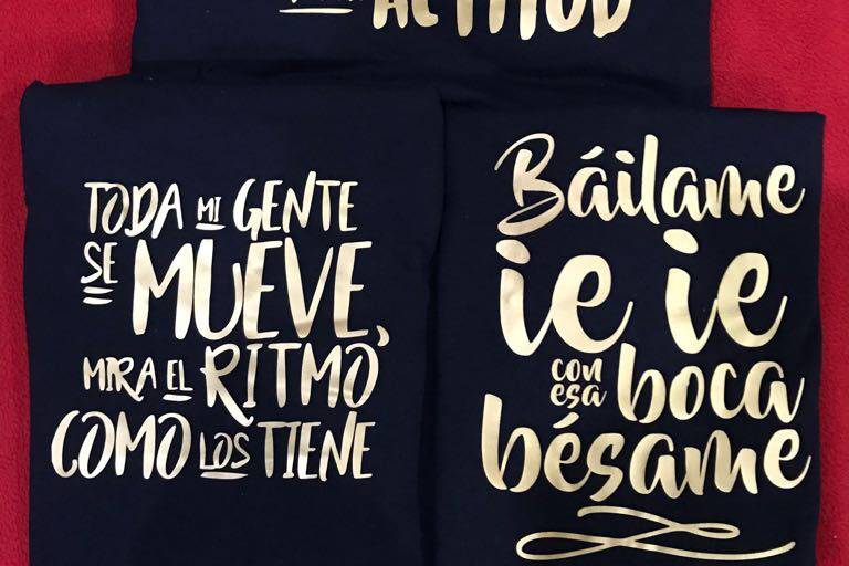 Playeras distintas frases