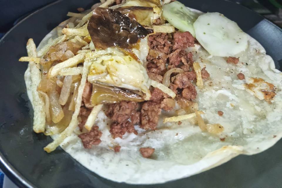 Quesadilla con papas