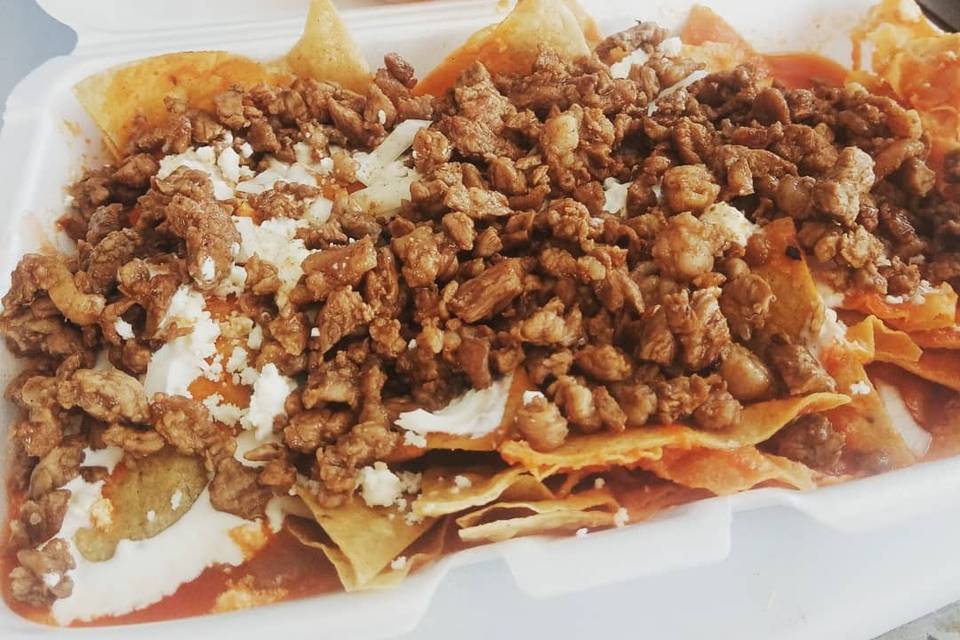Tacos con salsa