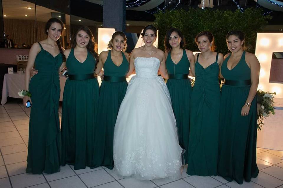 Novia y damas de honor 2017