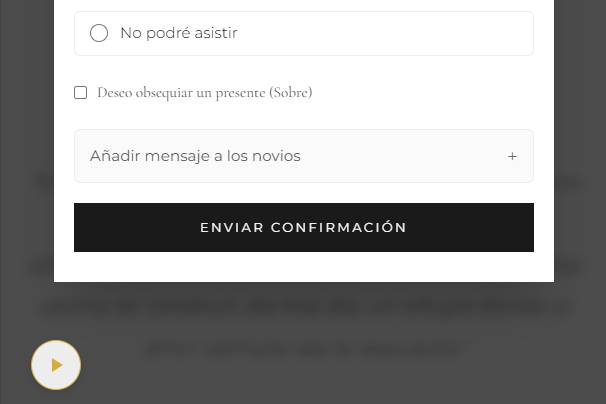 Área de confirmación