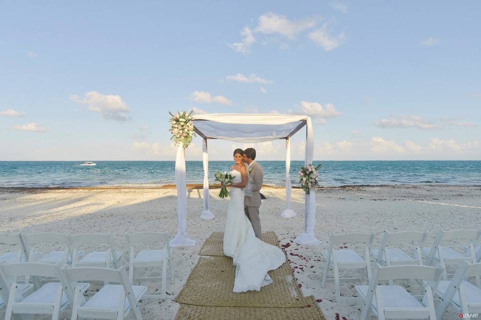 Ceremonia de boda en la playa