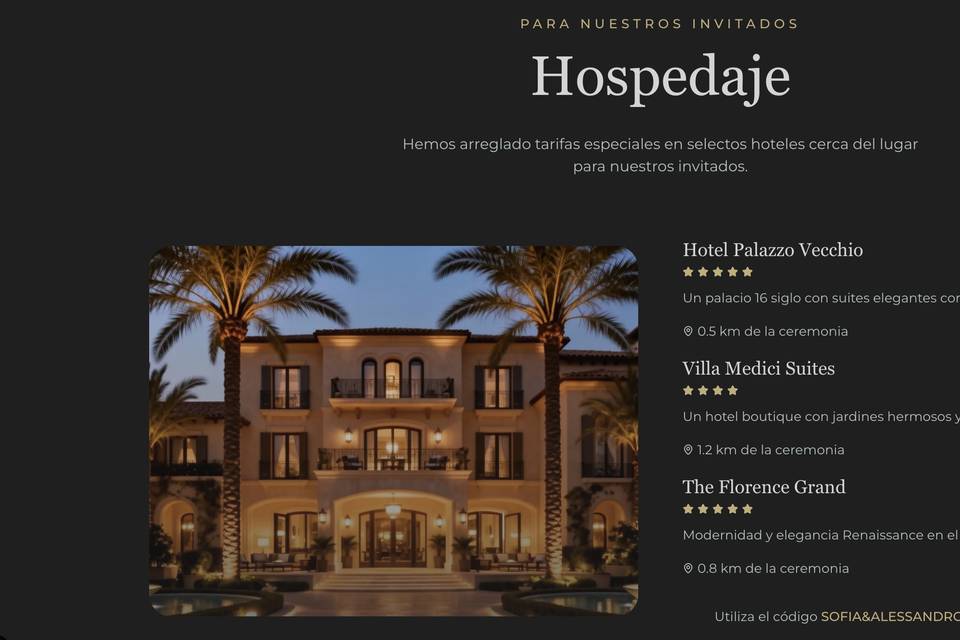 Seccion Hospedajes