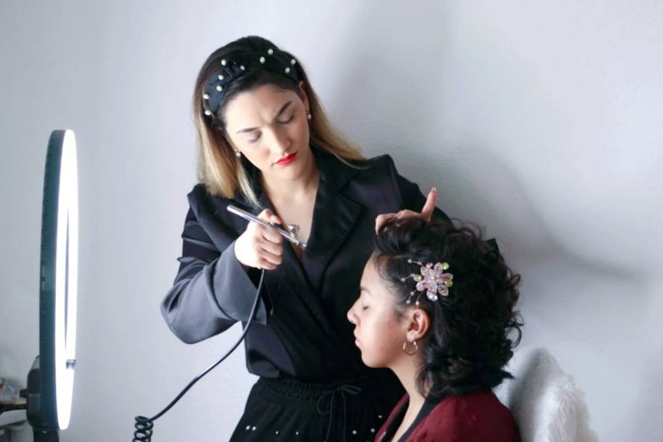Maquillaje aerografico