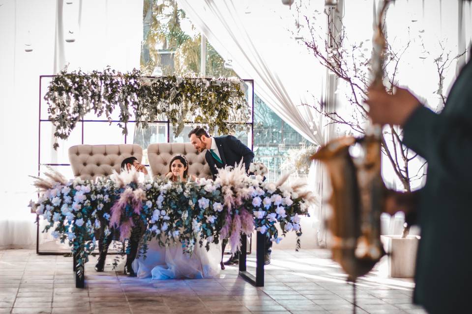 Boda en terraza