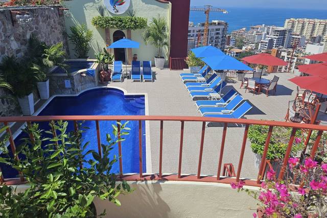 Vista a la piscina