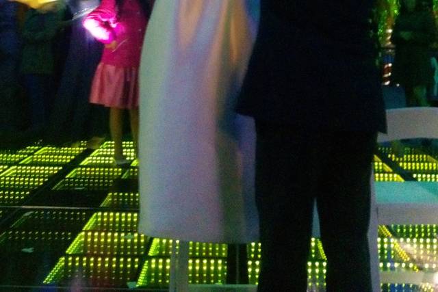 Los novios super contentos