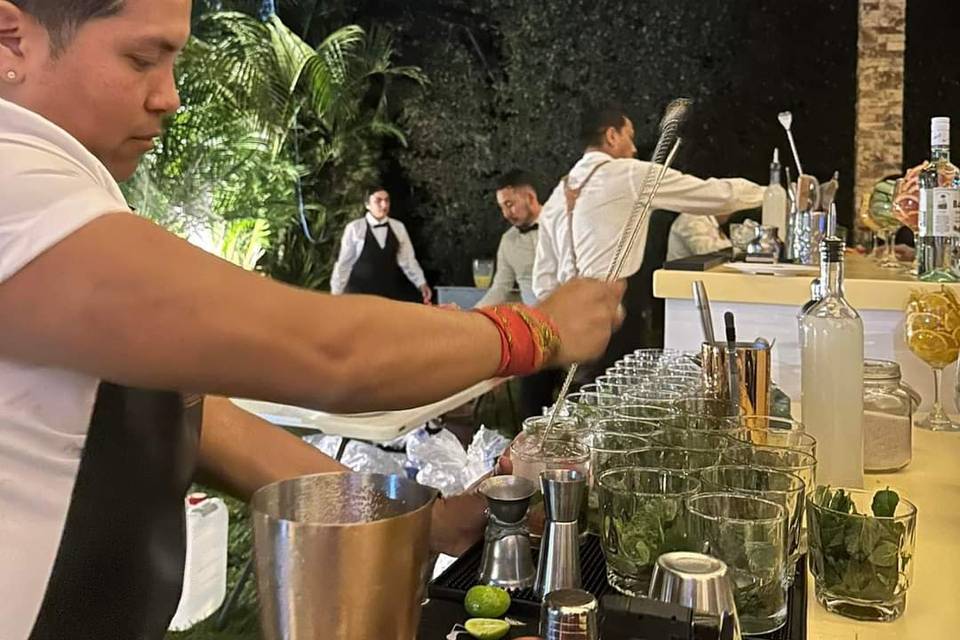 Barra de mojitos