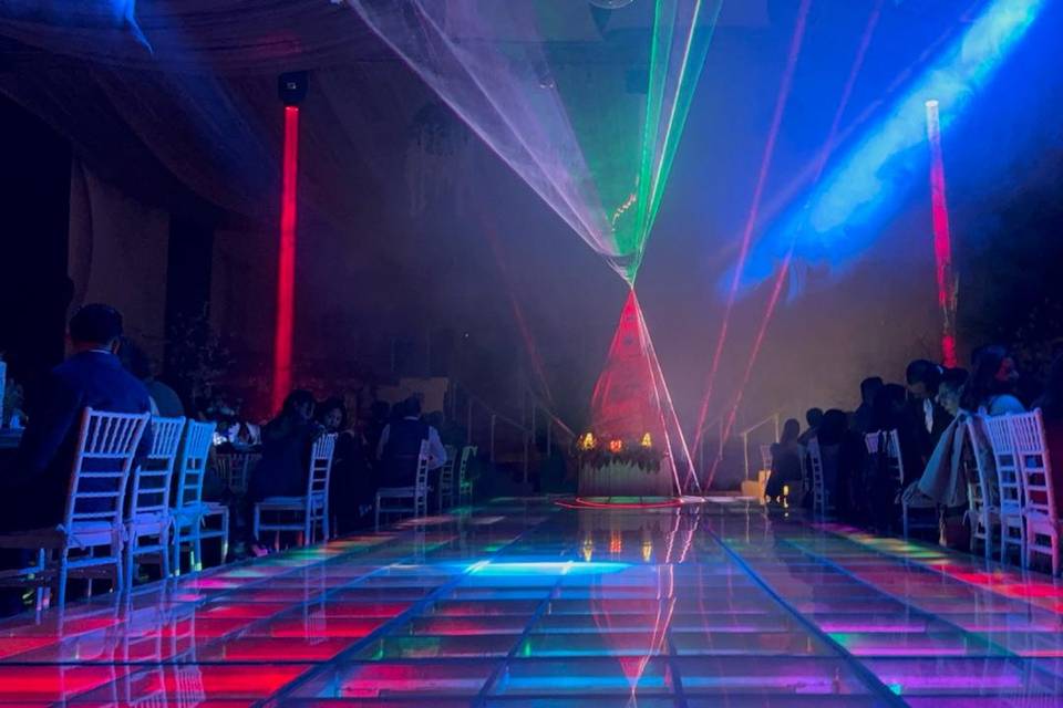 Pista iluminada