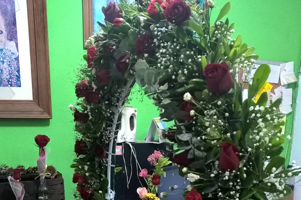 Arco con rosas