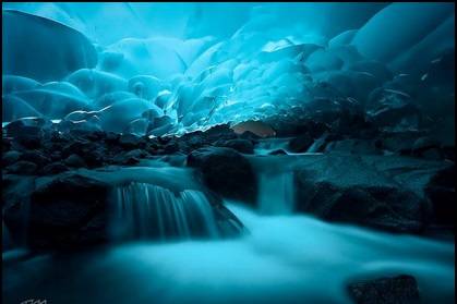 Cueva de hielo, Alaska