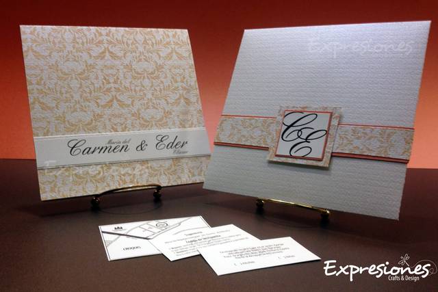 Elegante invitación para boda