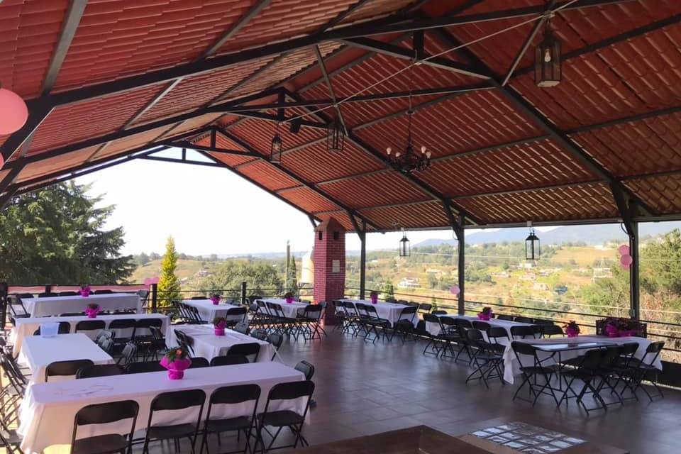 Terraza entre la naturaleza