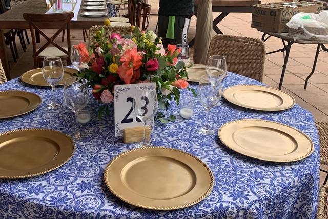 Mesa banquete boda qro