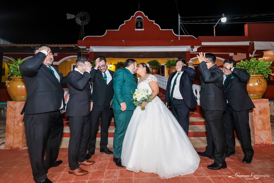 Novios y best men