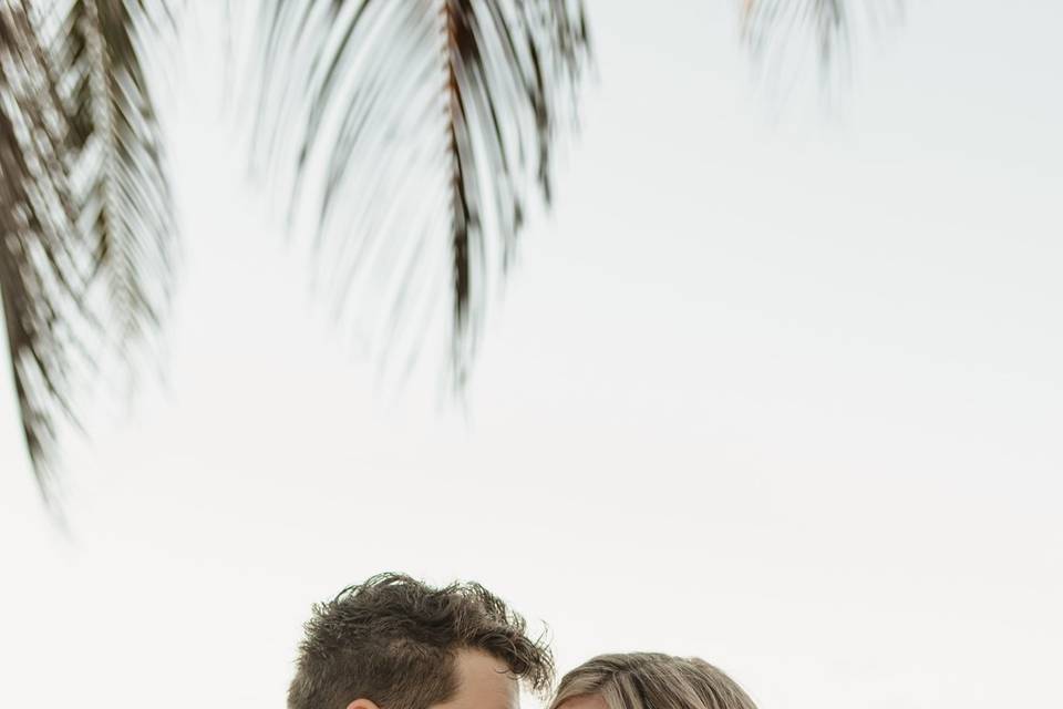 Pareja en la playa