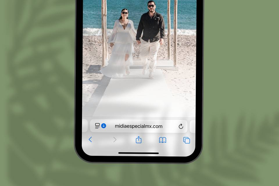Invitación web para boda