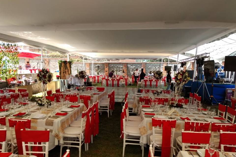 Salón para el banquete