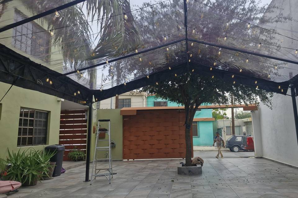 Toldo transparente Petit 6×6 m
