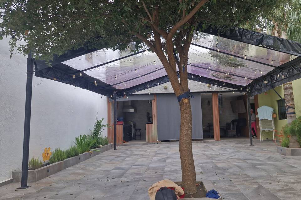 Carpa Petit transparente 6×6 m