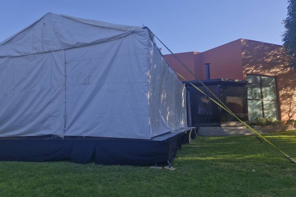 Toldo Petit con cortinas perim