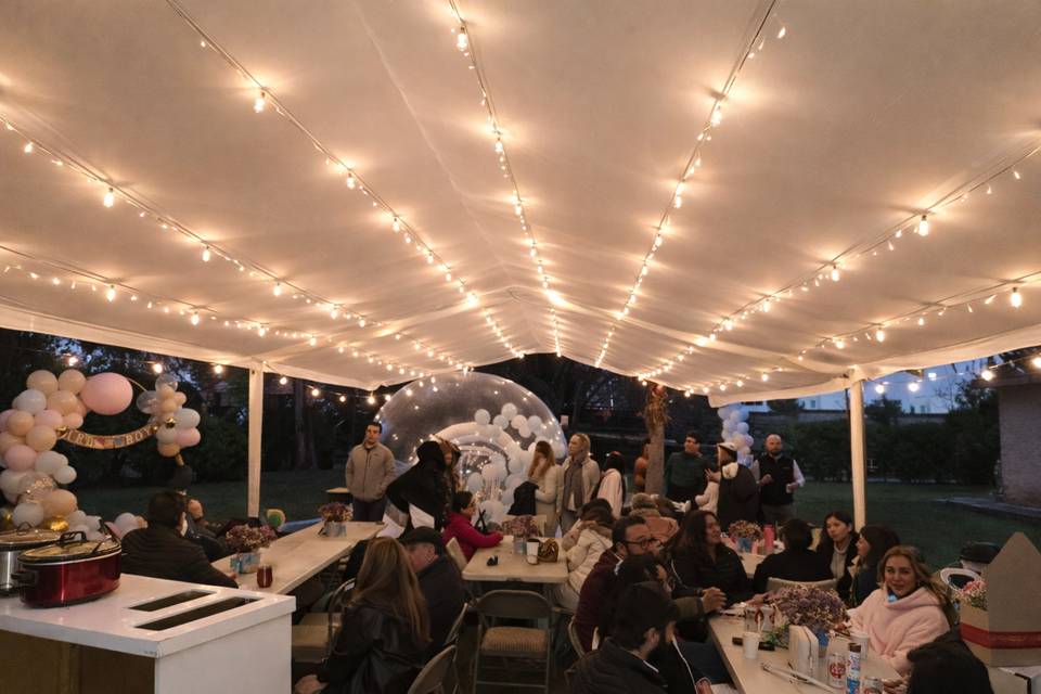 Toldo Petit 6x12m con iluminac