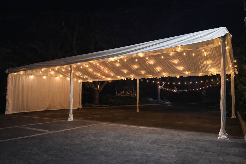 Toldo Petit 6x12m con iluminac