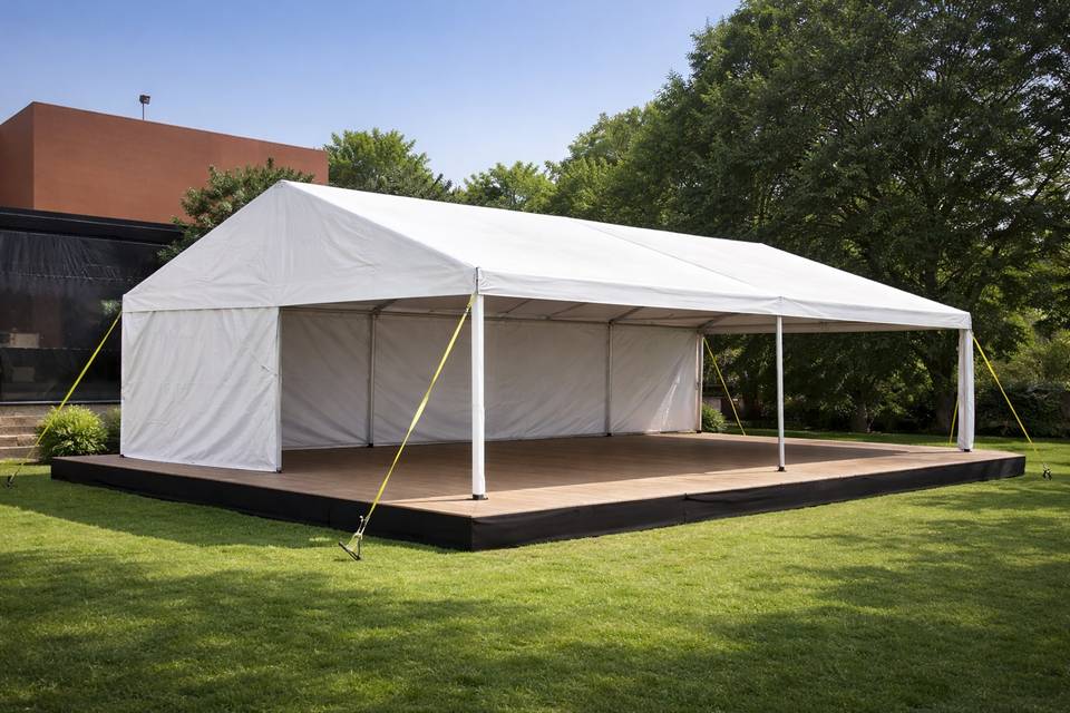 Toldo Petit 6x12m con cortinas