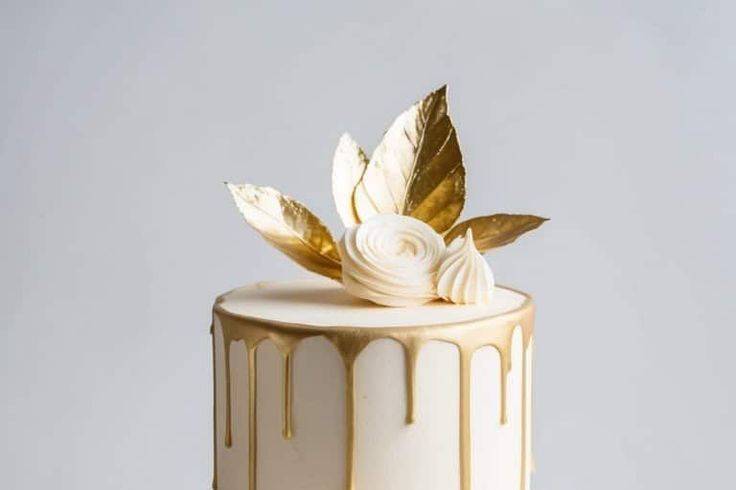 Drip cake con dorado