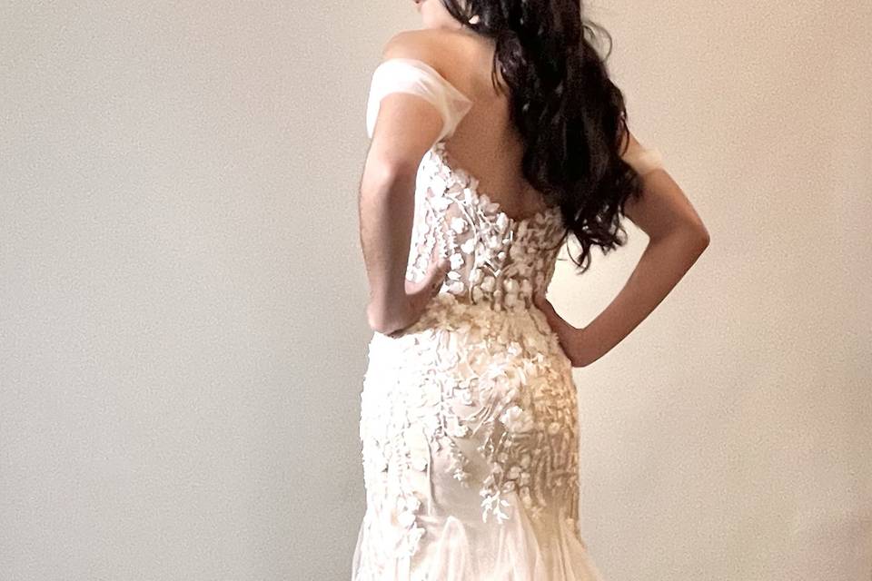 Vestido de Novia bordado Débh