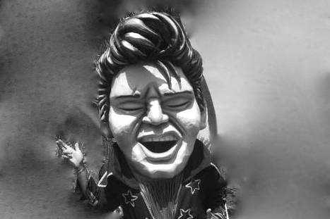 Elvis presley botarga animación