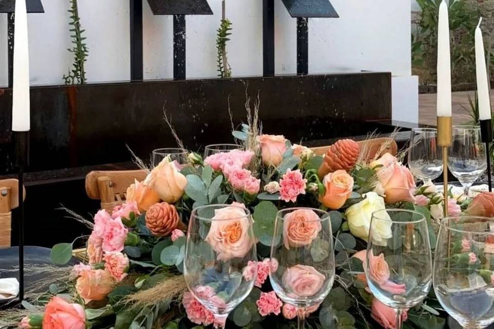 Arreglo floral de rosas