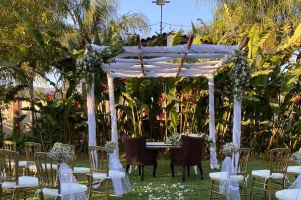 Decoracion para boda al civil