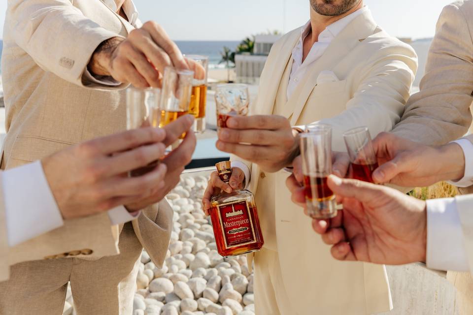 Brindis de groomsmen