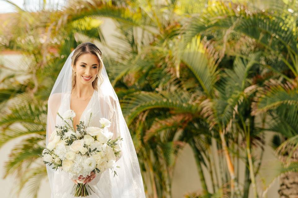 Novia lista para first look